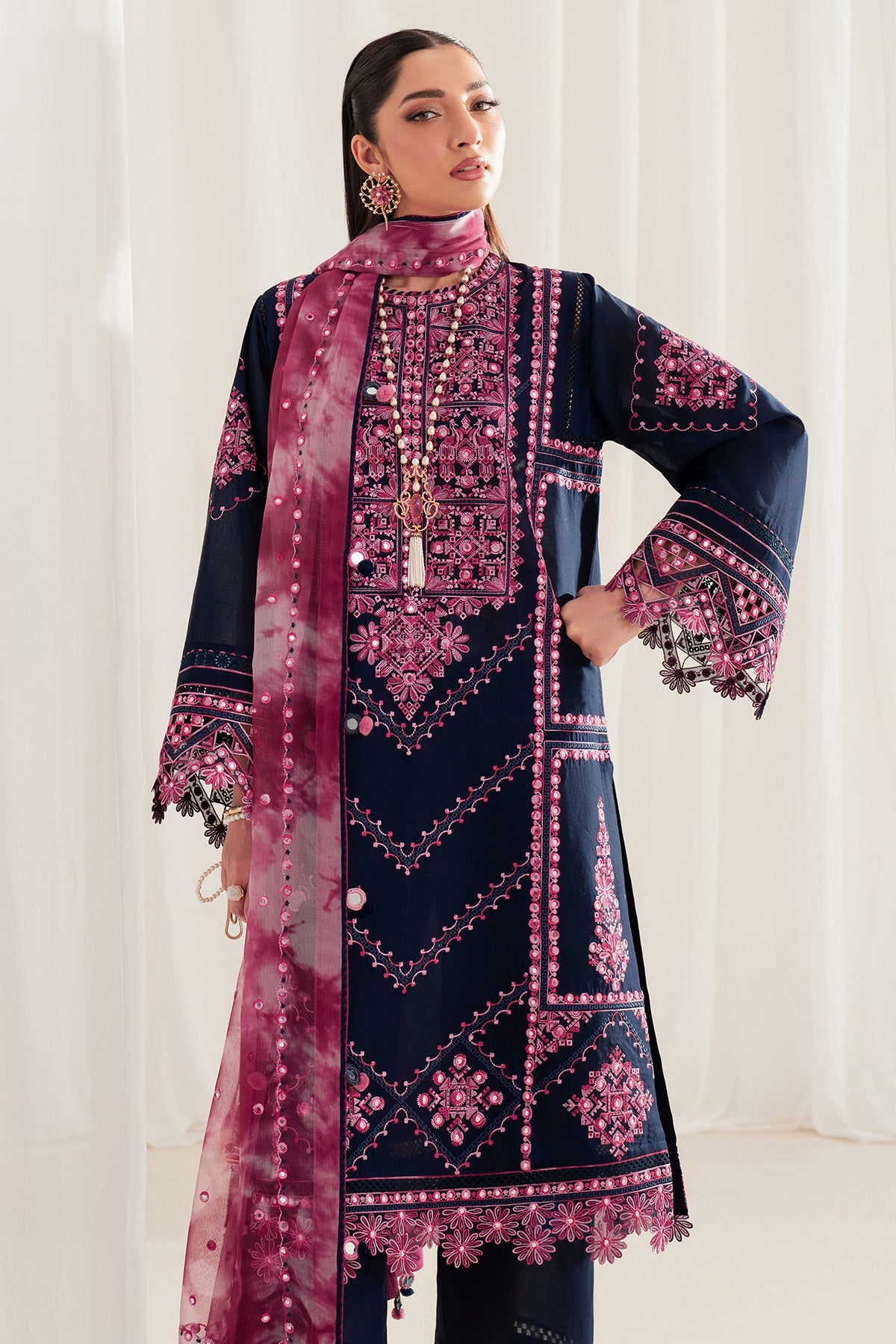 Iris By Jazmin Embroidered Luxury Lawn Unstitched 3pcs
