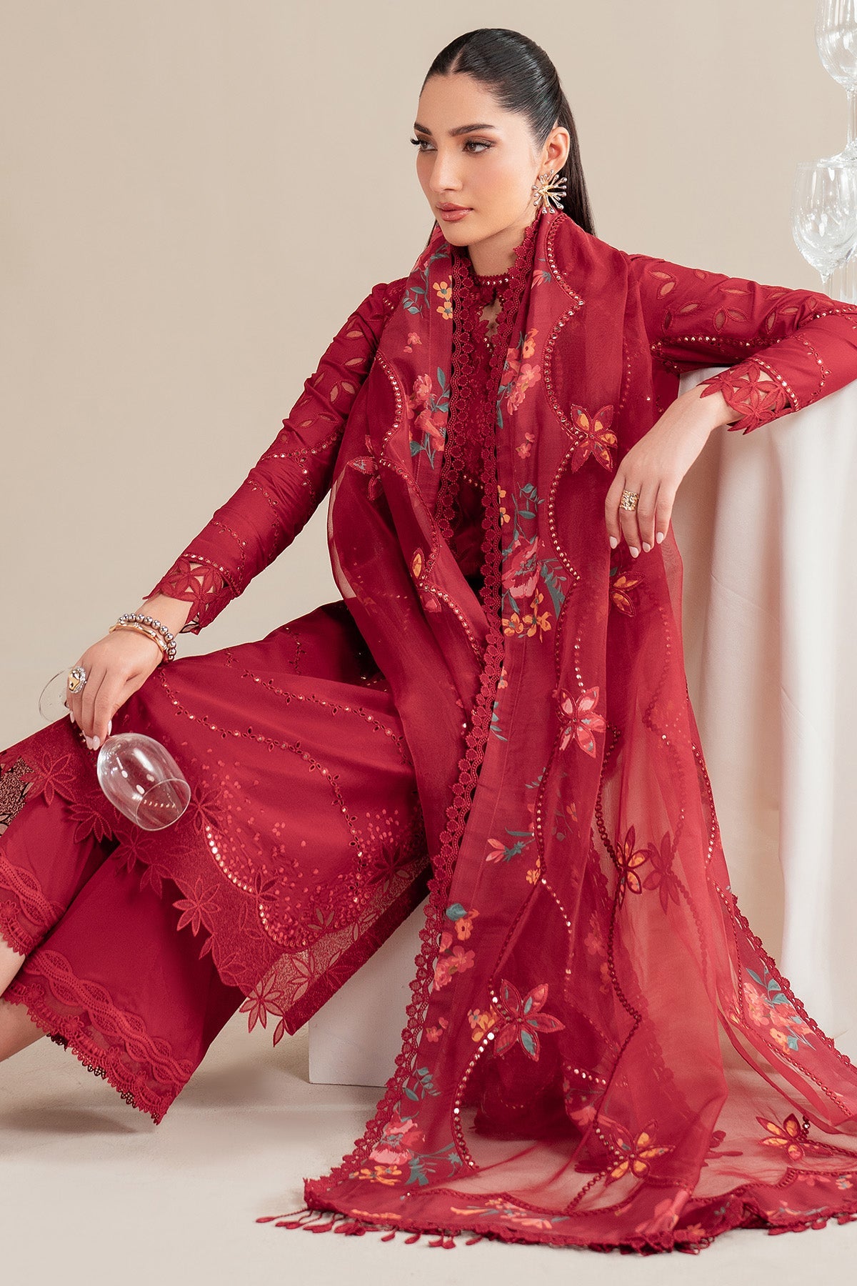 Iris By Jazmin Embroidered Luxury Lawn Unstitched 3pcs
