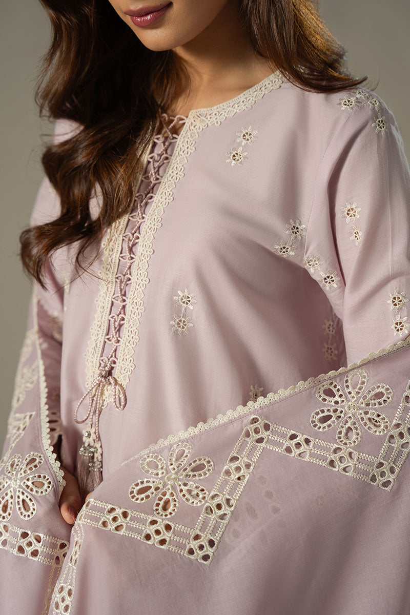 Cross Stitch Chikankari Embroidered Unstitched 3pcs