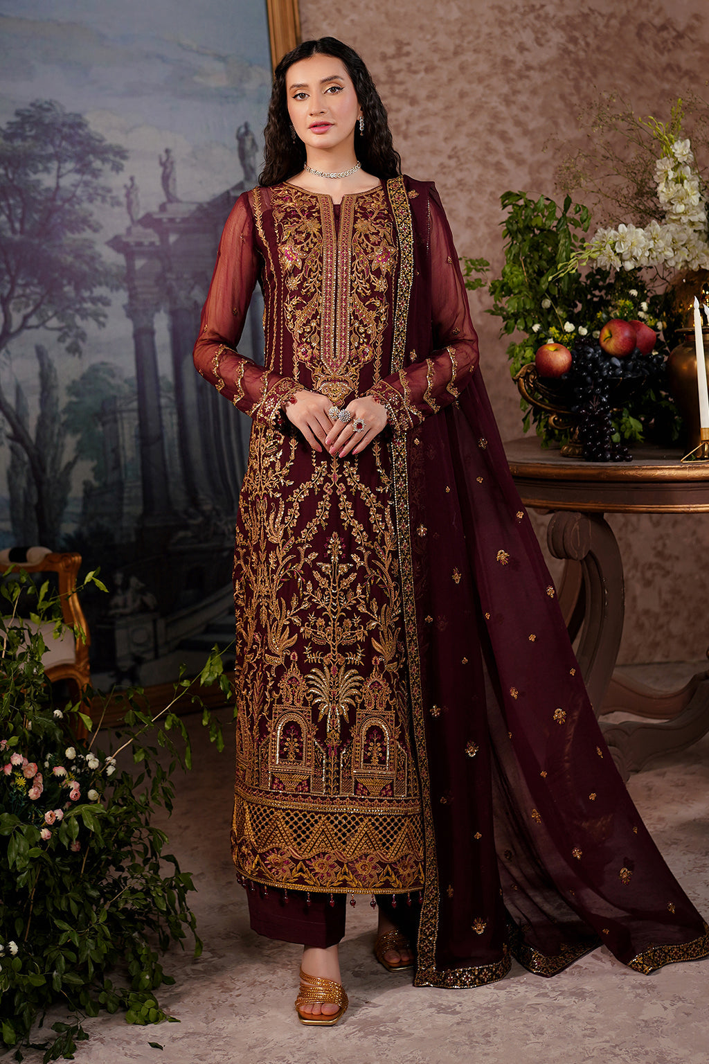 Aarzu Luxury Embroidered Vol-03 Unstitched 3Pcs