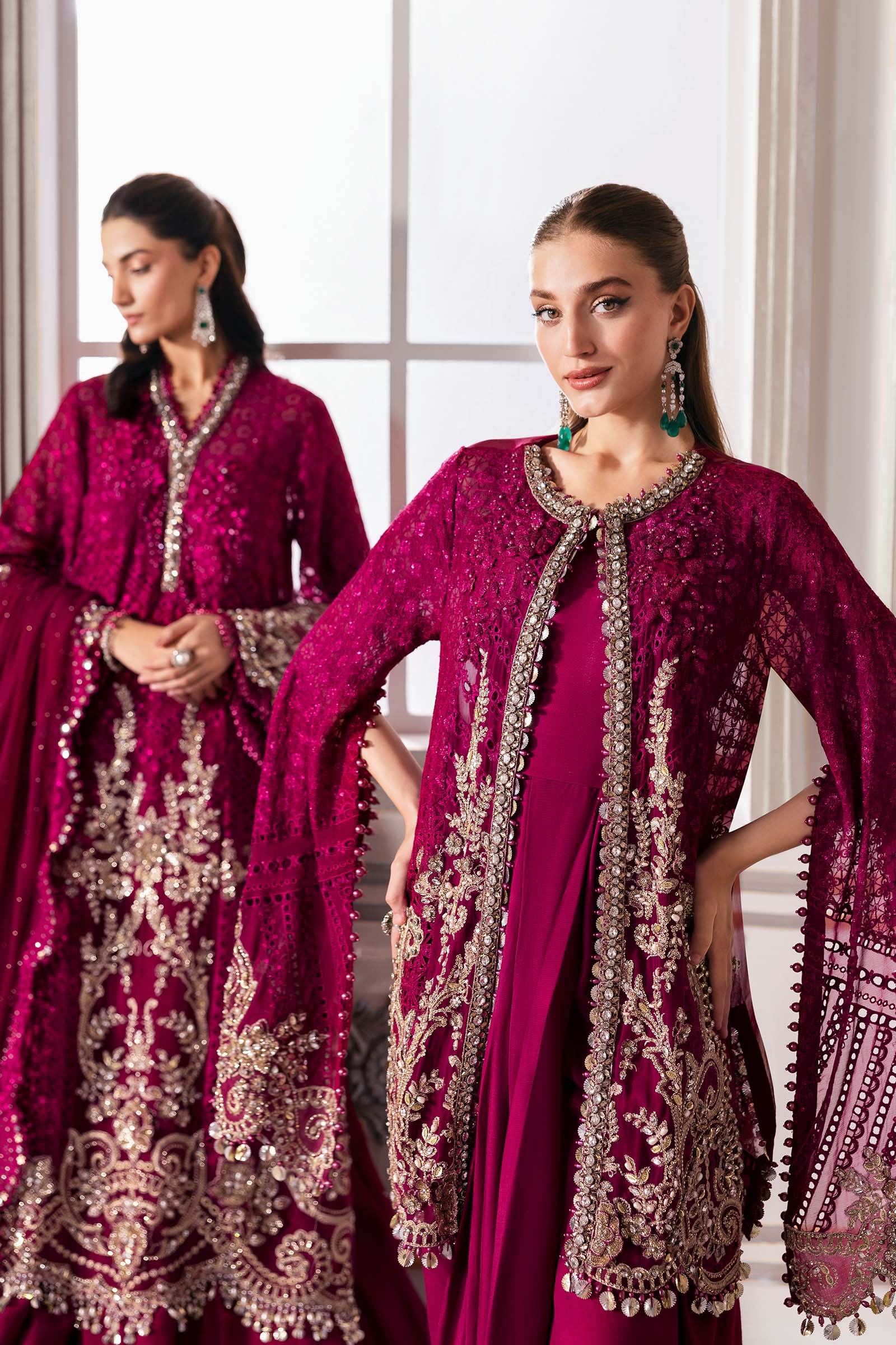 MARIA B. Embroidered Vol-30 Luxury Unstitched 3pcs - Jotey