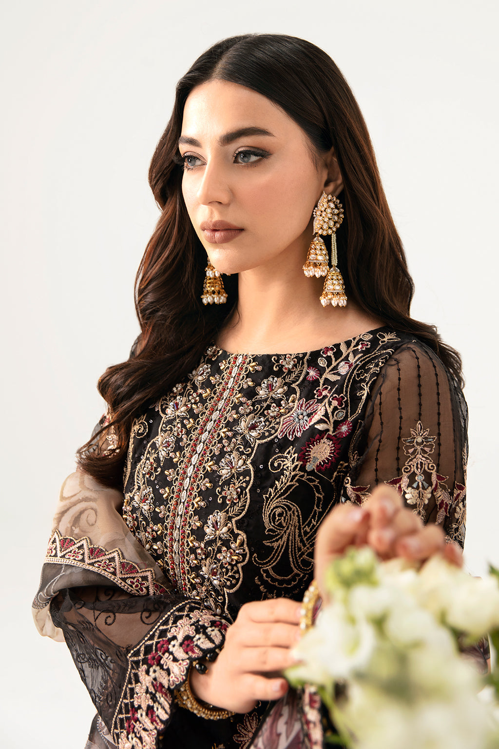 Minhal By Ramsha Chiffon Vol-11 Semi-Stitched 3pcs
