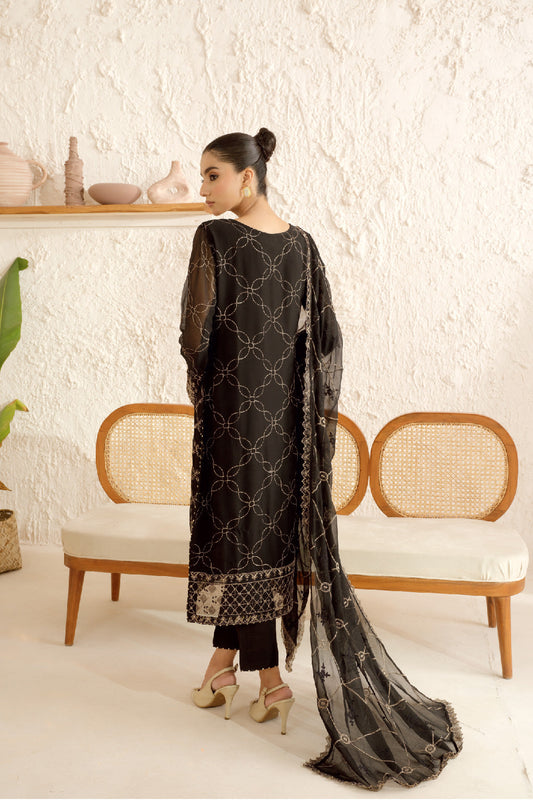 Sonehri By Ramsha Chiffon Unstitched 3pcs