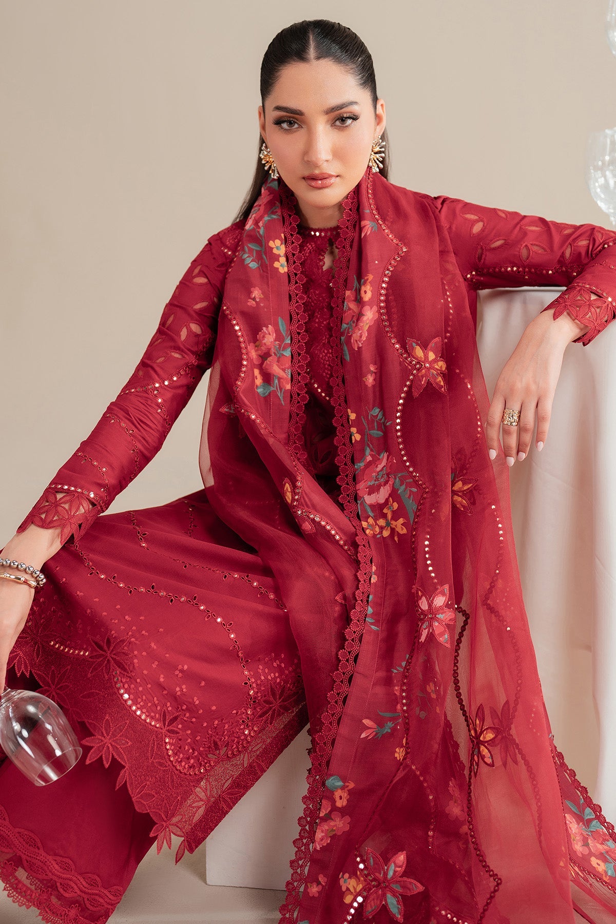 Iris By Jazmin Embroidered Luxury Lawn Unstitched 3pcs
