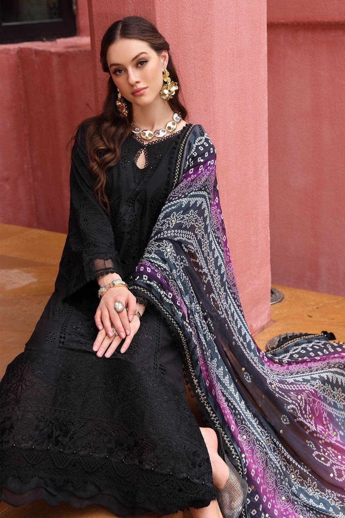 Baazar By Nureh Embroidered Chikankari Lawn Unstitched 3pcs - Jotey