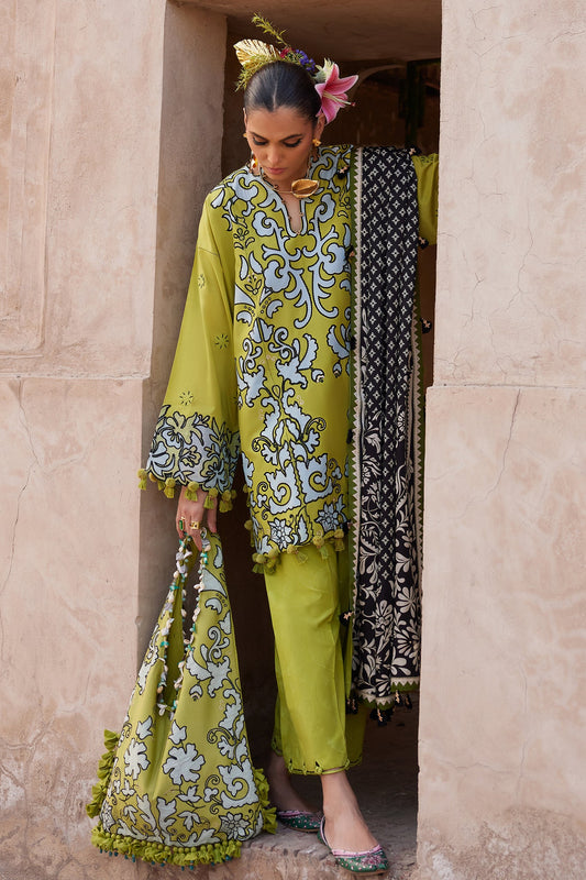 Elan Embroidered Lawn Unstitched 3pcs