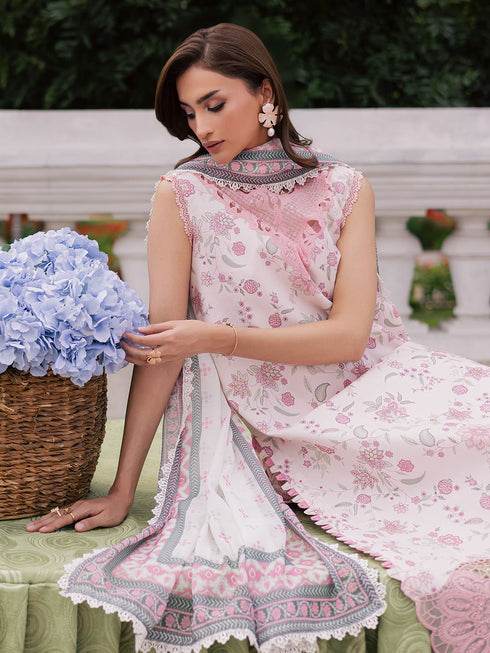 Ivy Bloom Printkari By Parishay Primium Printed Lawn Unstitched 3pcs - Jotey