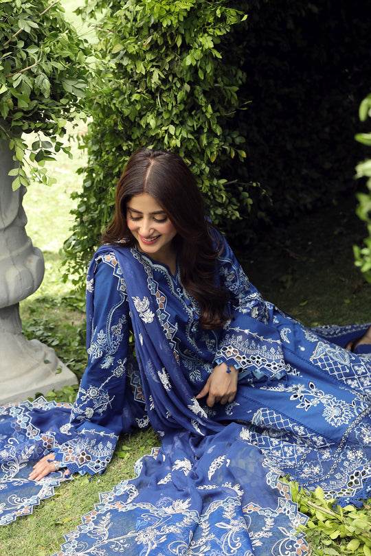 Qalamkar Festive Lawn Unstitched 3pcs - Jotey