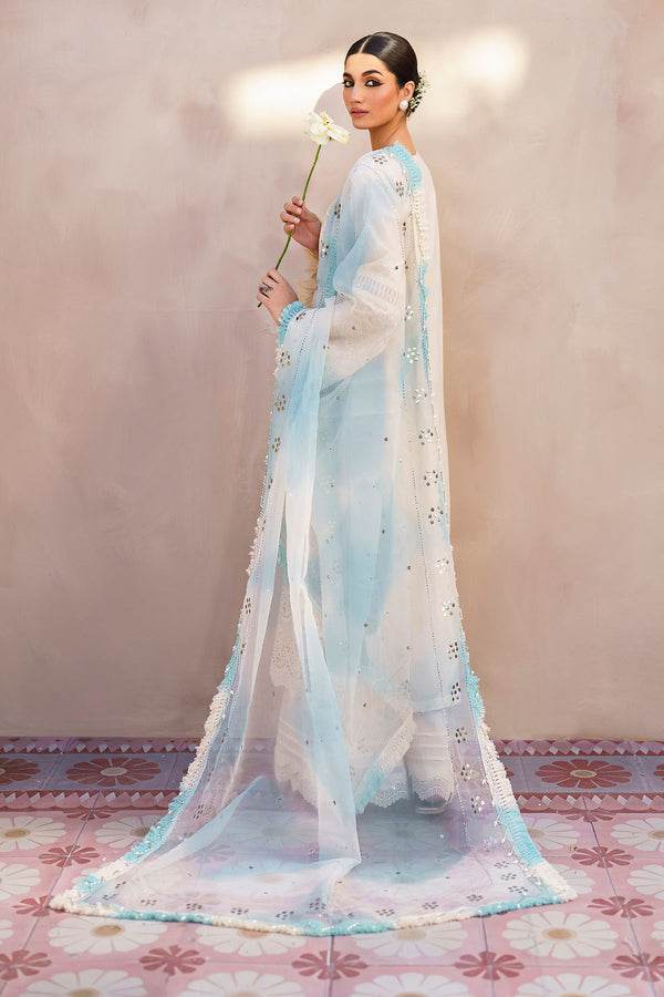 Nureh Dhoop Kinaray Embroidered Chikankari Lawn 3pcs - Jotey
