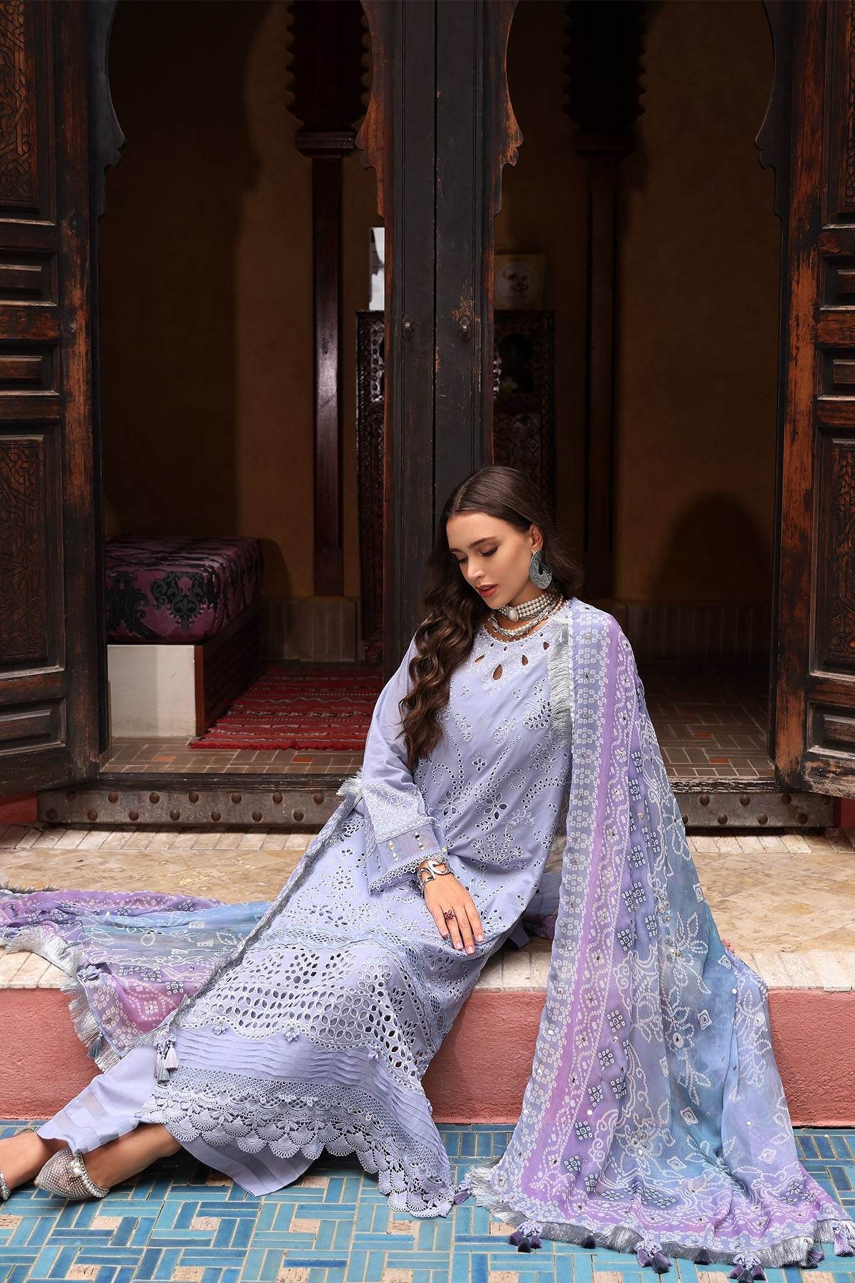 Baazar By Nureh Embroidered Chikankari Lawn Unstitched 3pcs - Jotey