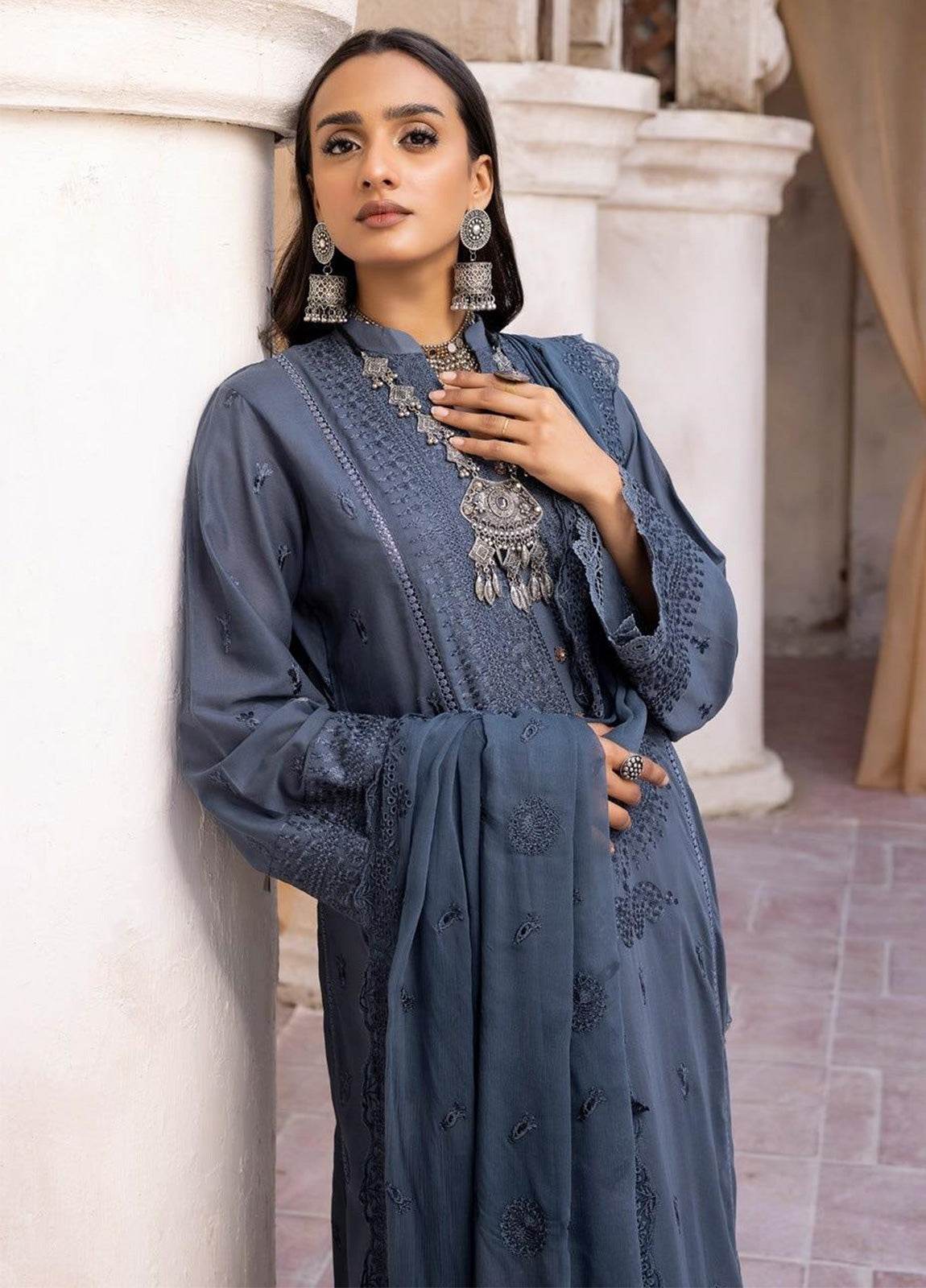 KHOOBSURAT Aventus Swiss Unstitched 3pcs - Jotey