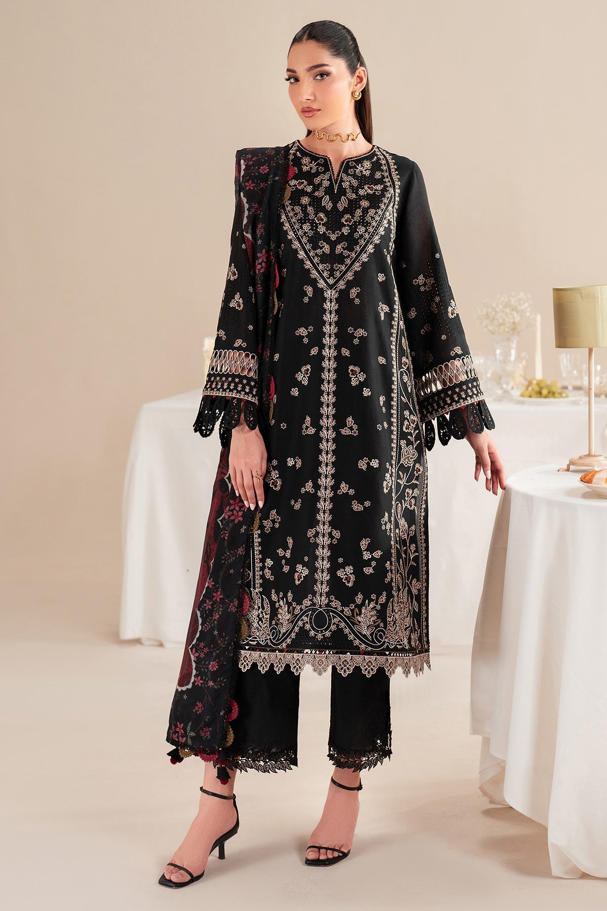 Iris By Jazmin Embroidered Luxury Lawn Unstitched 3pcs