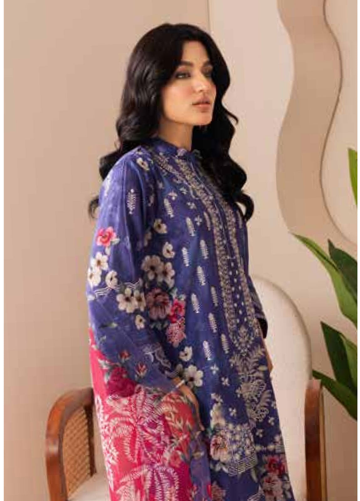 Nehal By Johra Embroidered Printed Lawn Unstitched 3Pcs
