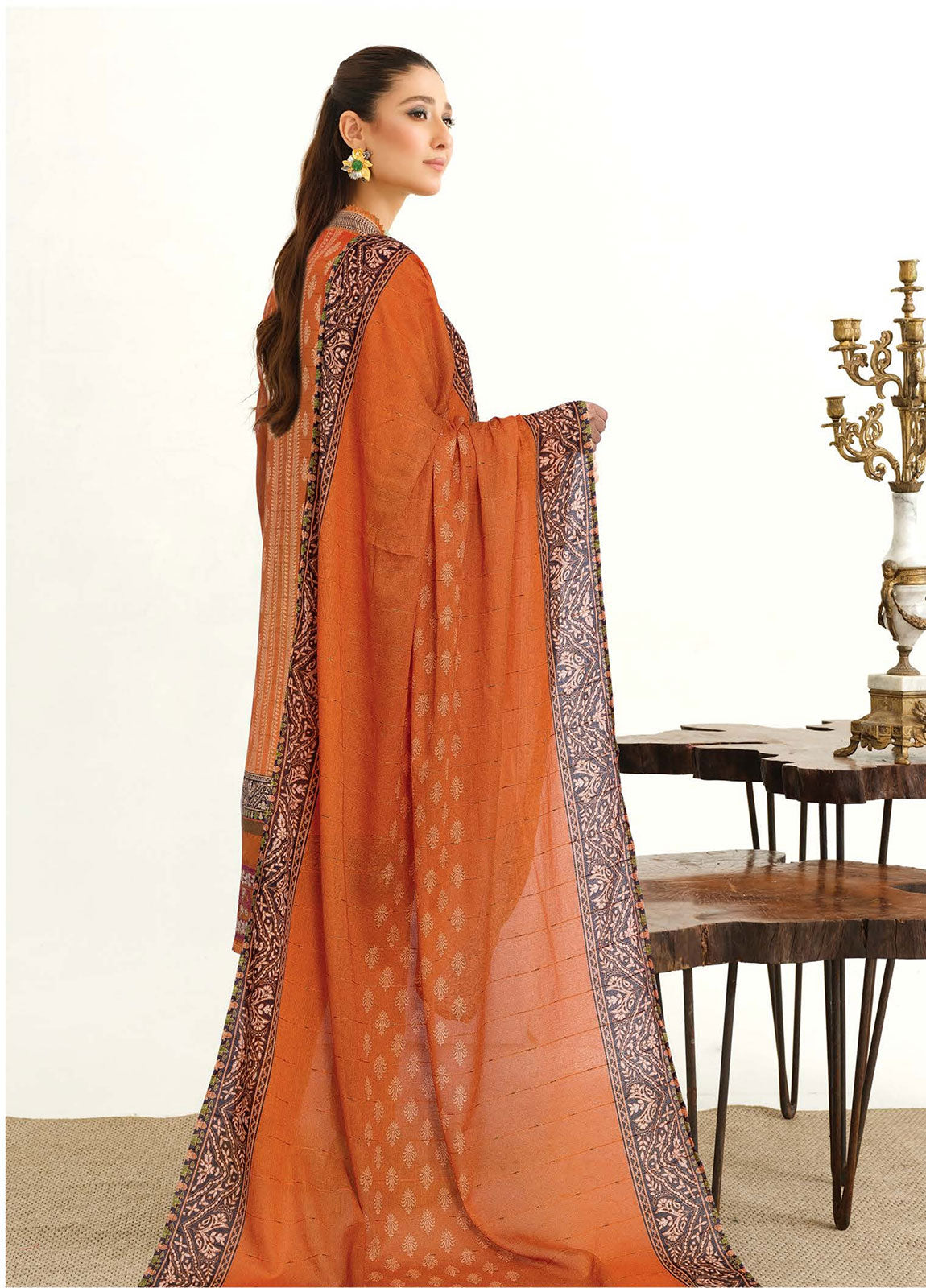 Roshna By Johra Embroidered Printed Lawn Unstitched 3Pcs