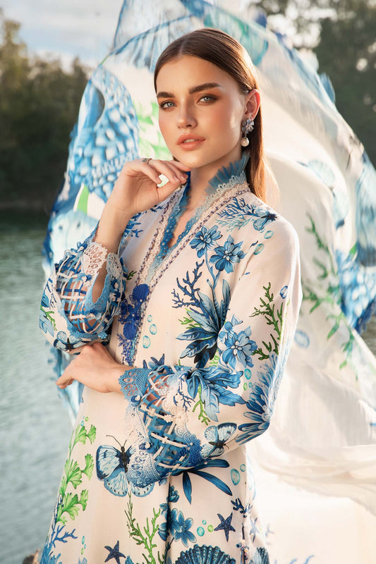 M. Prints By Maria B. Lawn Vol-25 Printed Unstitched 3pcs