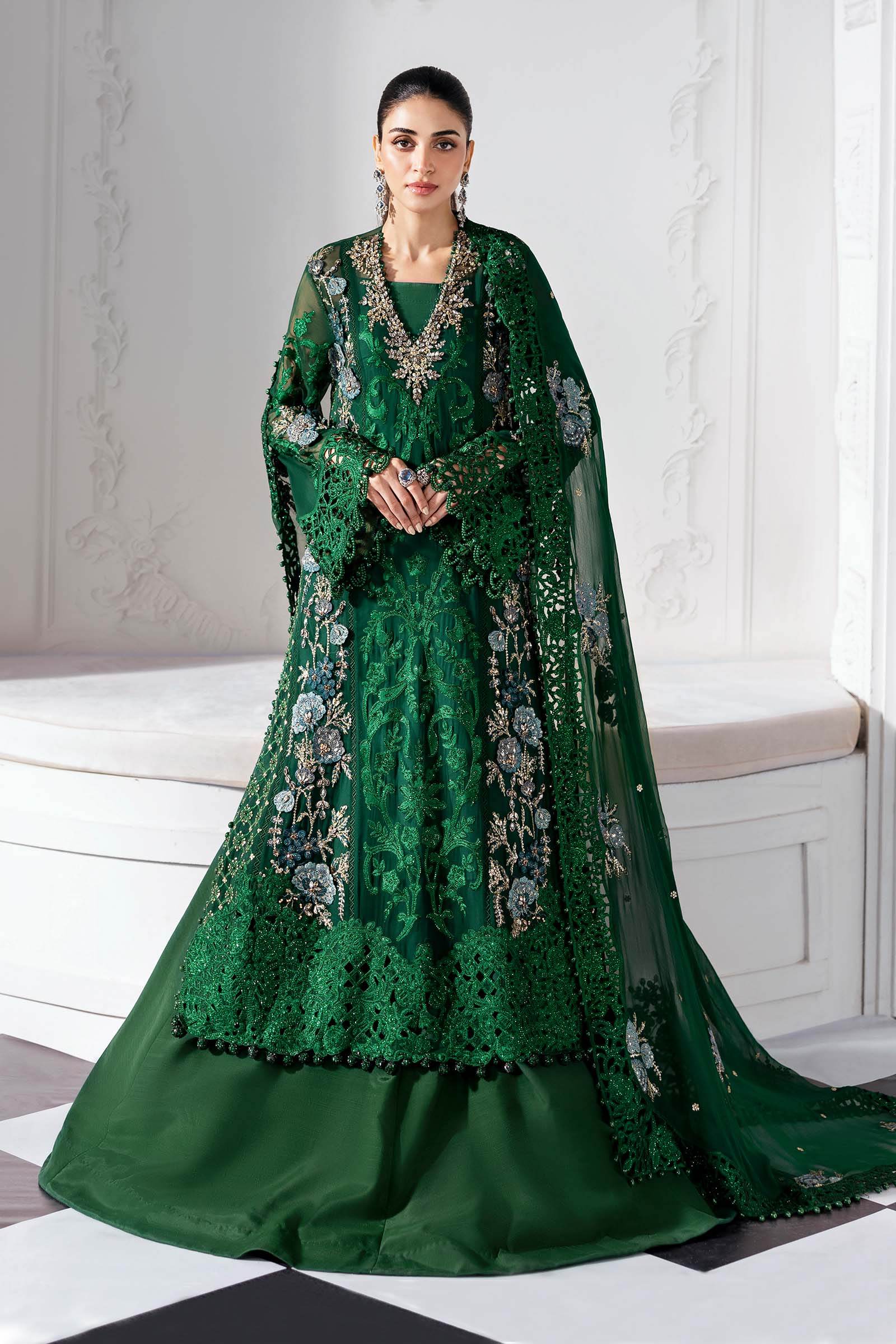 MARIA B. Embroidered Vol-30 Luxury Unstitched 3pcs - Jotey