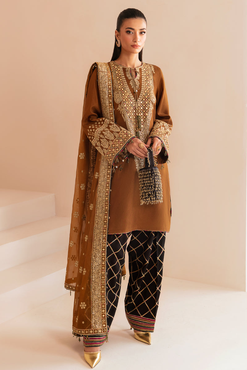 JAZMIN Premium Embroidered Raw Silk Unstitched 3pcs