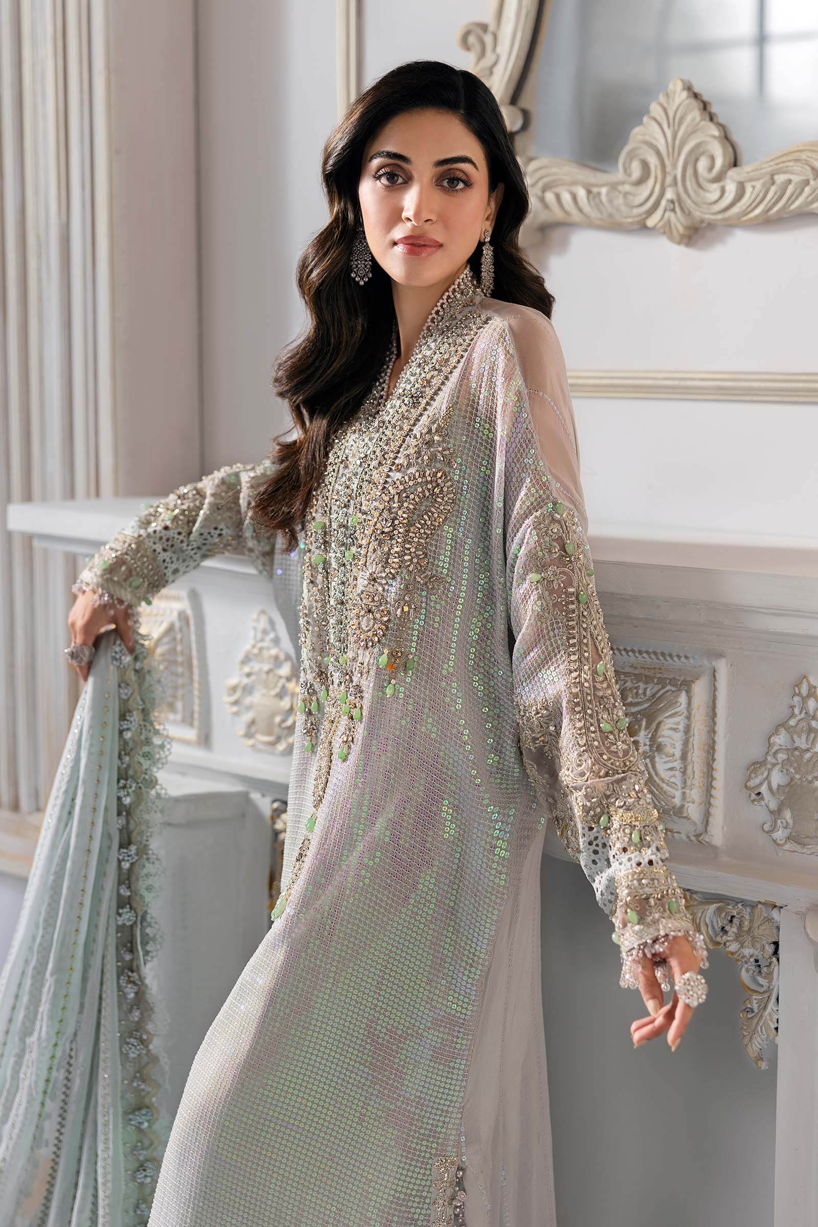 MARIA B. Embroidered Vol-30 Luxury Unstitched 3pcs - Jotey