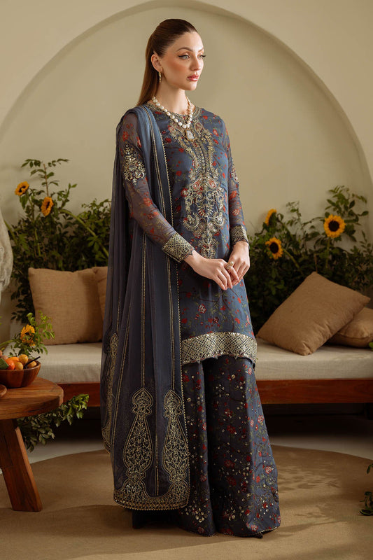 Amaya By Nureh Embroidered Luxury Chiffon Unstitched 3pcs