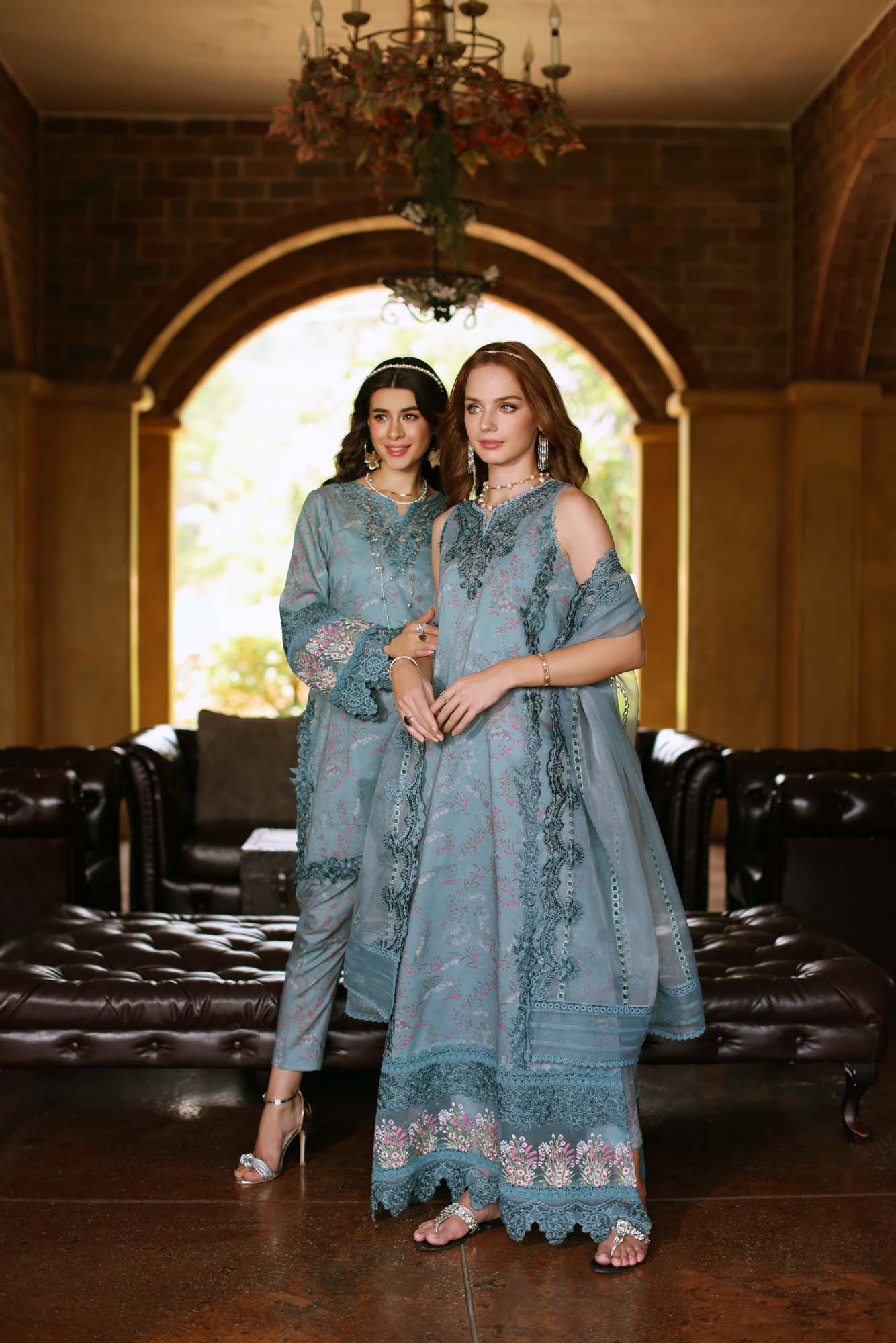 Noor By Saadia Asad Eid Luxe Printkari Embroidered Lawn Unstitched 3pcs
