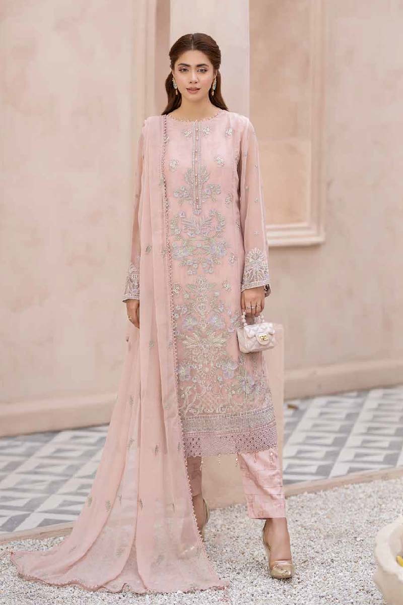 Maisa By Noors  Semi Stitched Luxury 3pcs