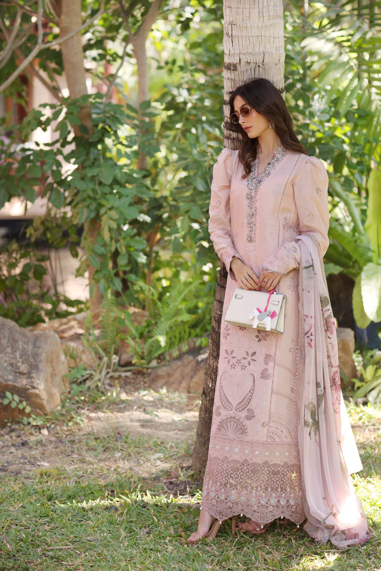 Noor By Saadia Asad Eid Luxury Handwork Laserkari'25 Unstitched 3pcs
