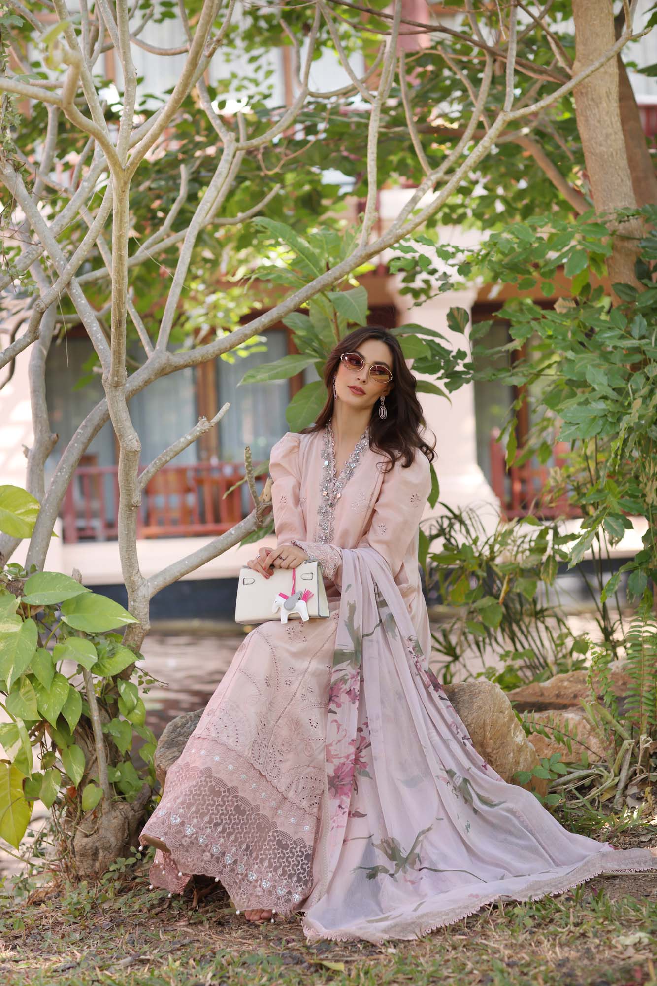 Noor By Saadia Asad Eid Luxury Handwork Laserkari'25 Unstitched 3pcs