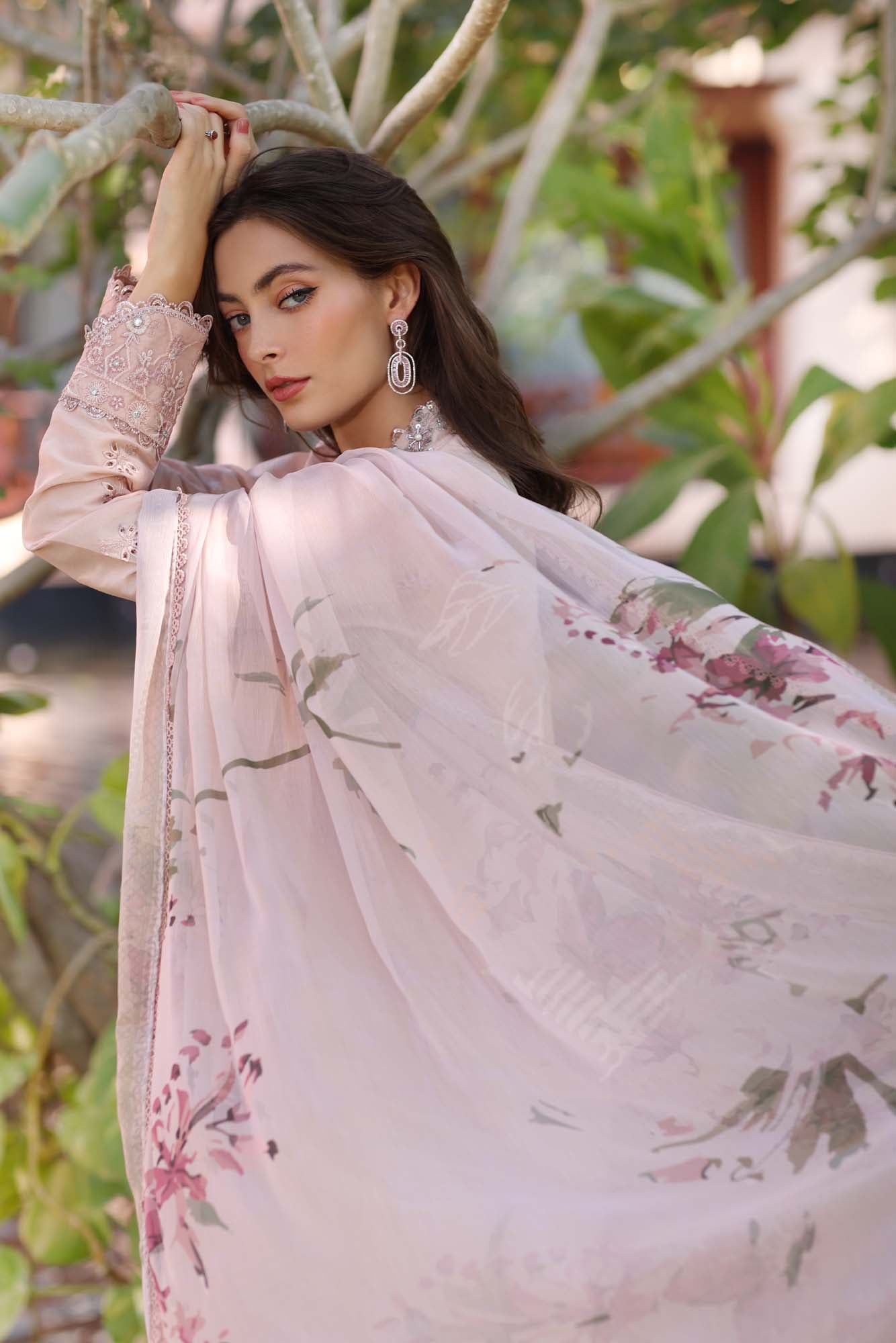 Noor By Saadia Asad Eid Luxury Handwork Laserkari'25 Unstitched 3pcs