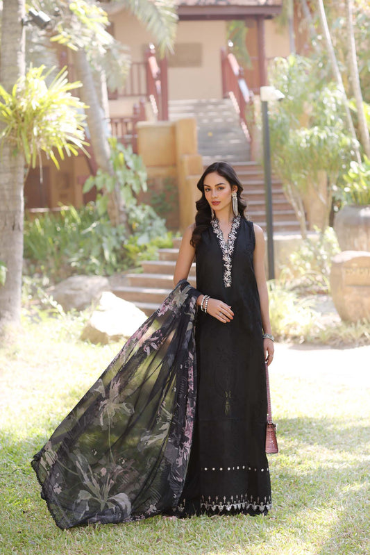 Noor By Saadia Asad Eid Luxury Handwork Laserkari'25 Unstitched 3pcs