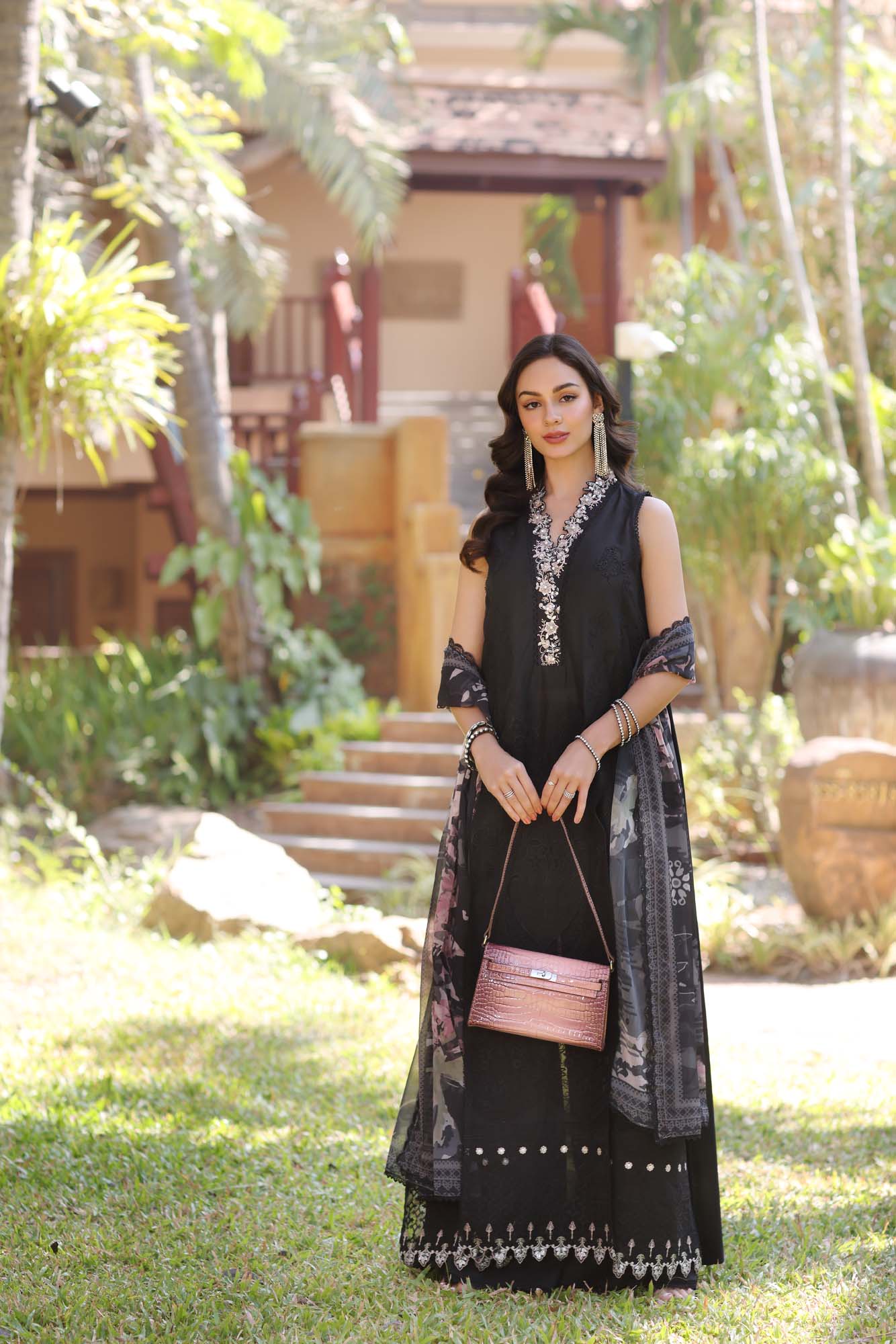Noor By Saadia Asad Eid Luxury Handwork Laserkari'25 Unstitched 3pcs