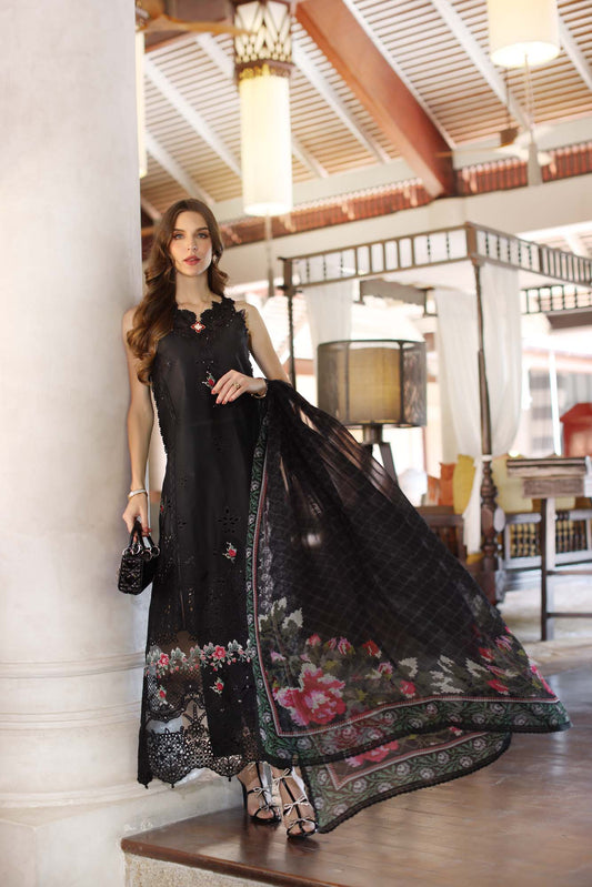 Noor By Saadia Asad Eid Luxury Handwork Laserkari'25 Unstitched 3pcs