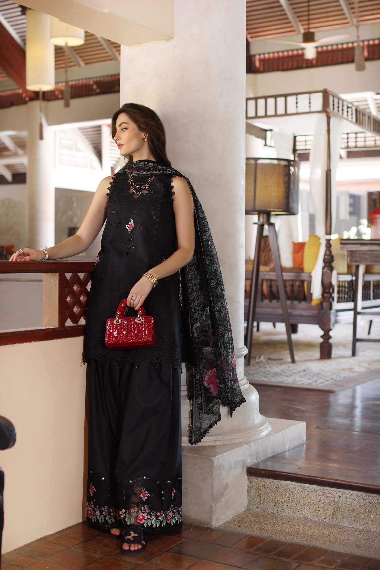 Noor By Saadia Asad Eid Luxury Handwork Laserkari'25 Unstitched 3pcs