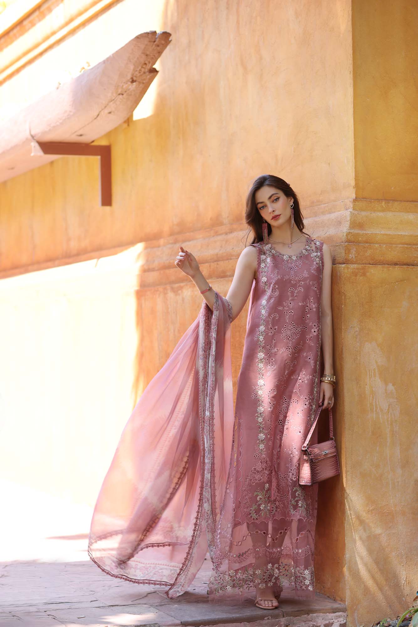 Noor By Saadia Asad Eid Luxury Handwork Laserkari'25 Unstitched 3pcs