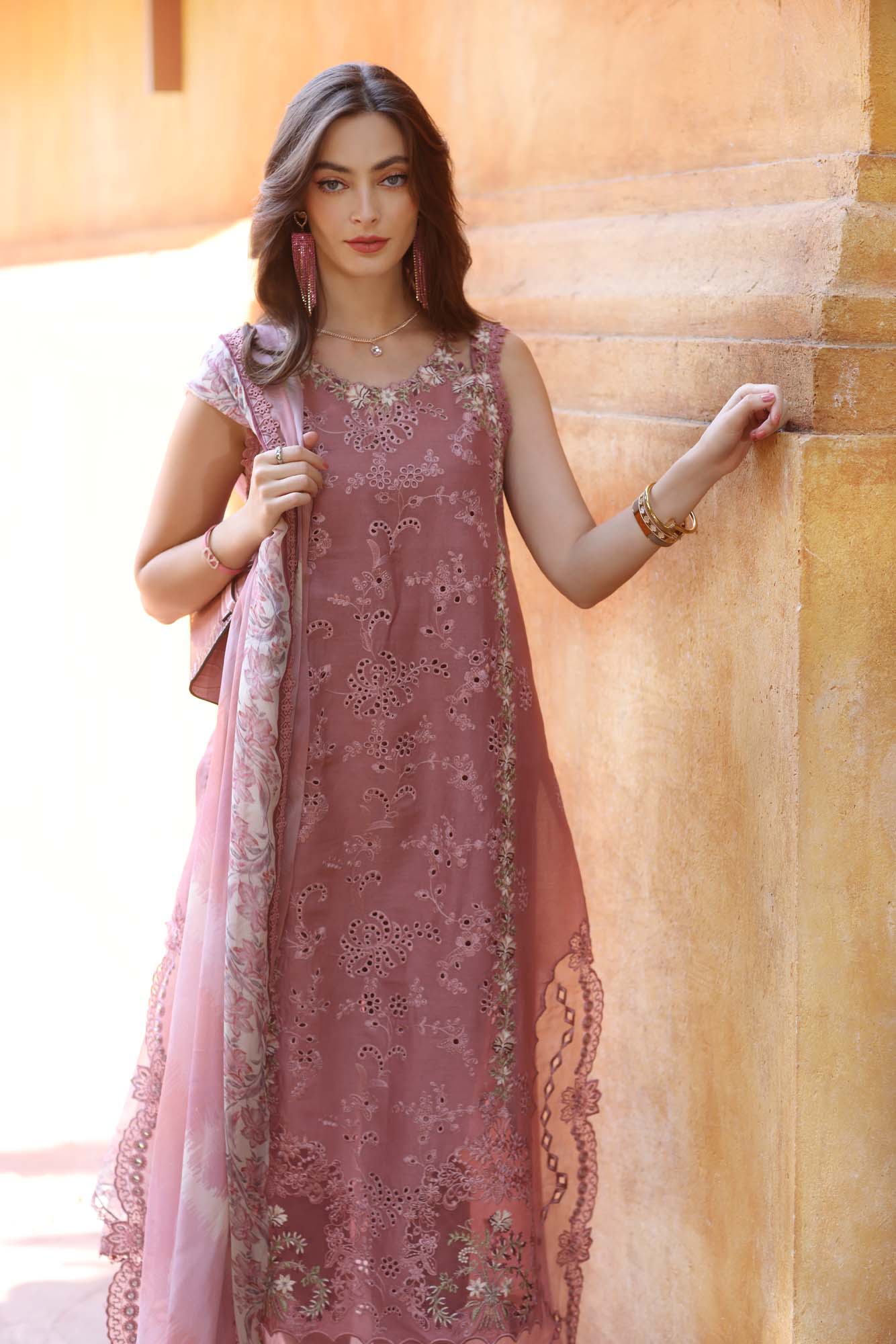 Noor By Saadia Asad Eid Luxury Handwork Laserkari'25 Unstitched 3pcs