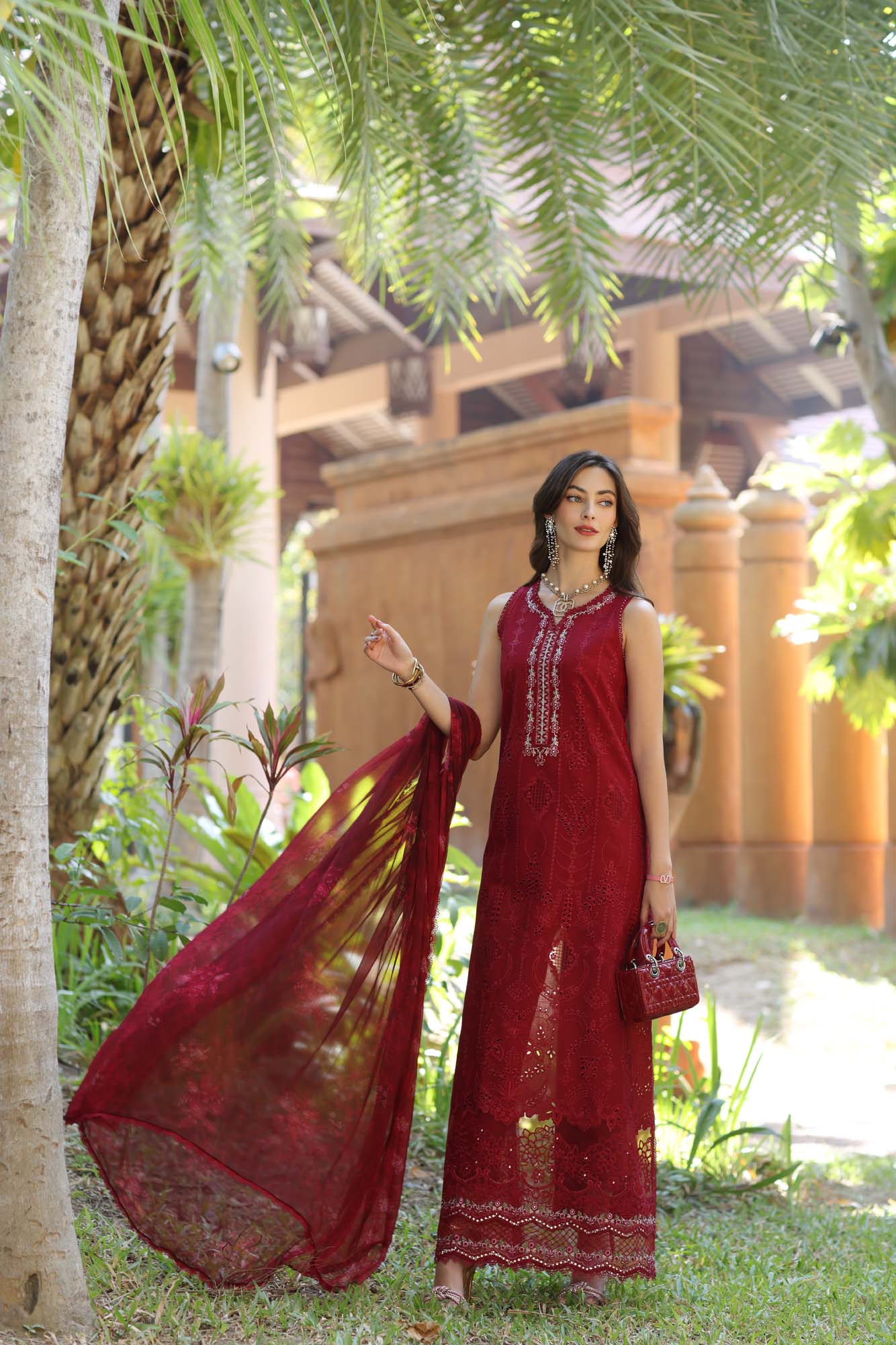 Noor By Saadia Asad Eid Luxury Handwork Laserkari'25 Unstitched 3pcs