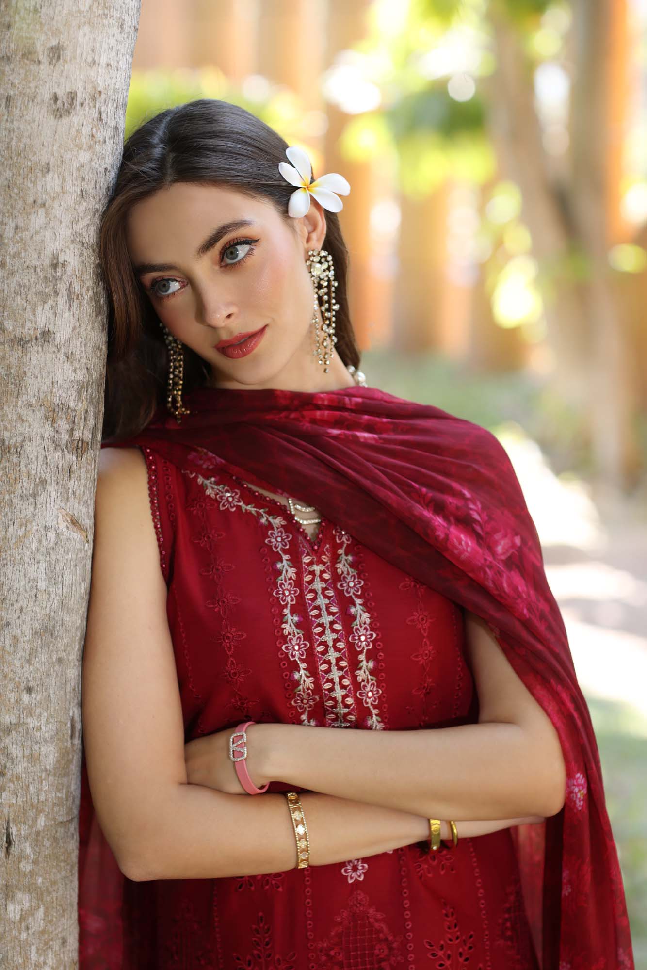 Noor By Saadia Asad Eid Luxury Handwork Laserkari'25 Unstitched 3pcs