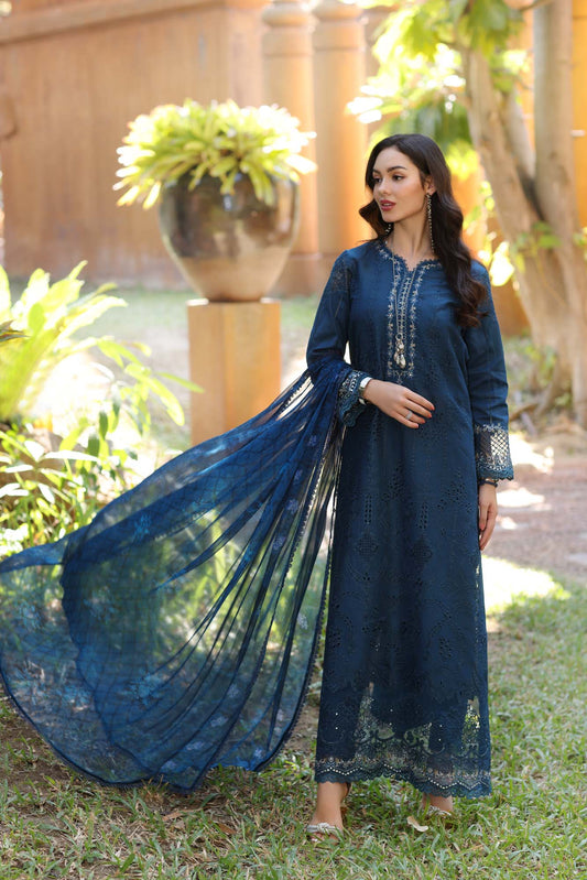 Noor By Saadia Asad Eid Luxury Handwork Laserkari'25 Unstitched 3pcs