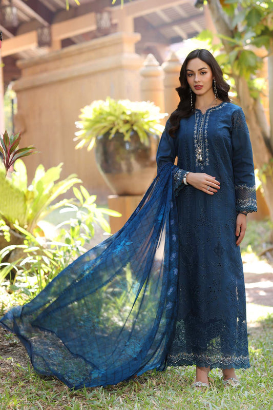 Noor By Saadia Asad Eid Luxury Handwork Laserkari'25 Unstitched 3pcs