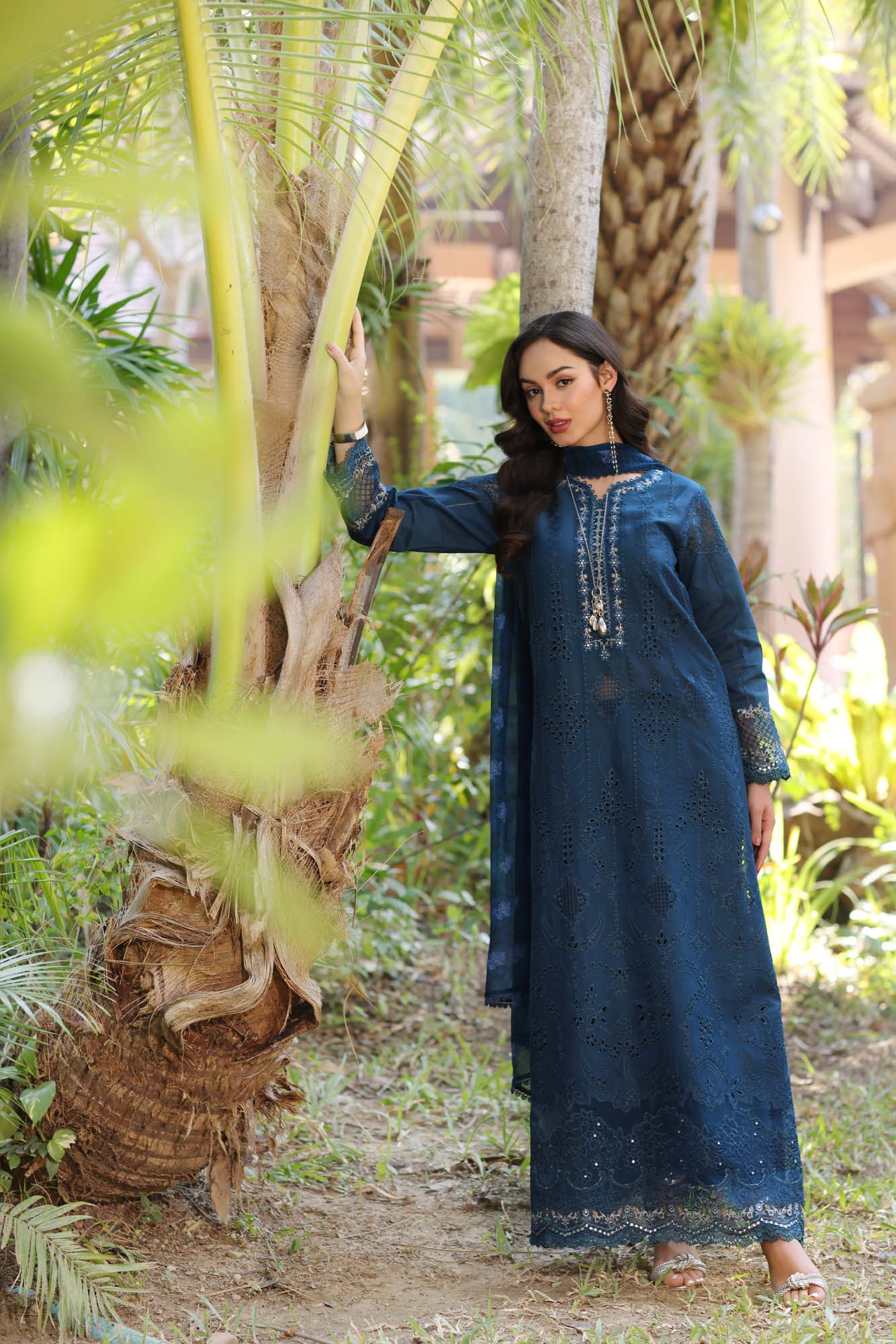 Noor By Saadia Asad Eid Luxury Handwork Laserkari'25 Unstitched 3pcs