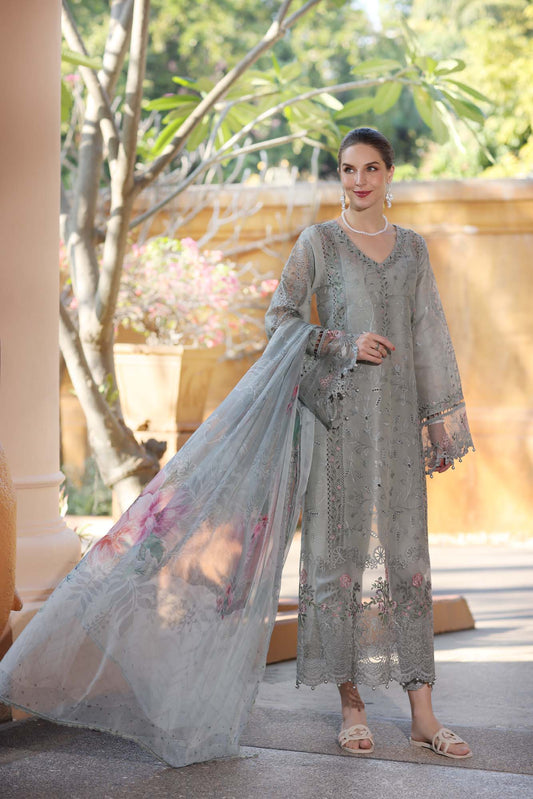Noor By Saadia Asad Eid Luxury Handwork Laserkari'25 Unstitched 3pcs