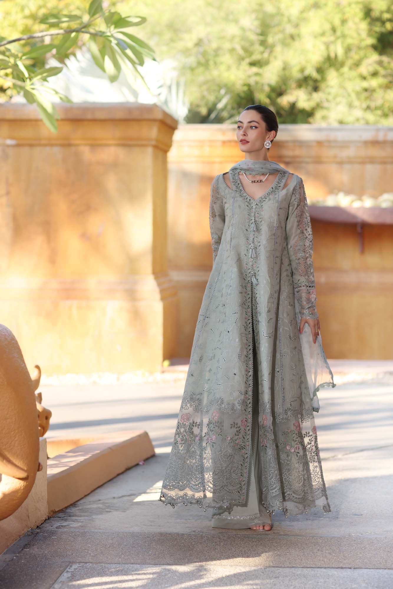 Noor By Saadia Asad Eid Luxury Handwork Laserkari'25 Unstitched 3pcs