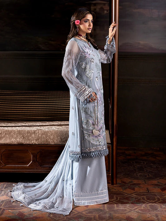 Zebtan Aura Vol-02 Embroidered Chiffon Unstitched 3pcs