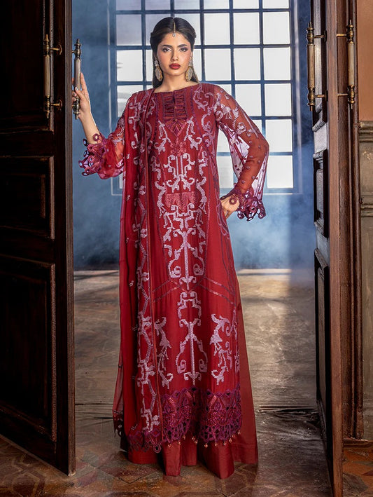 Zebtan Aura Vol-02 Embroidered Chiffon Unstitched 3pcs