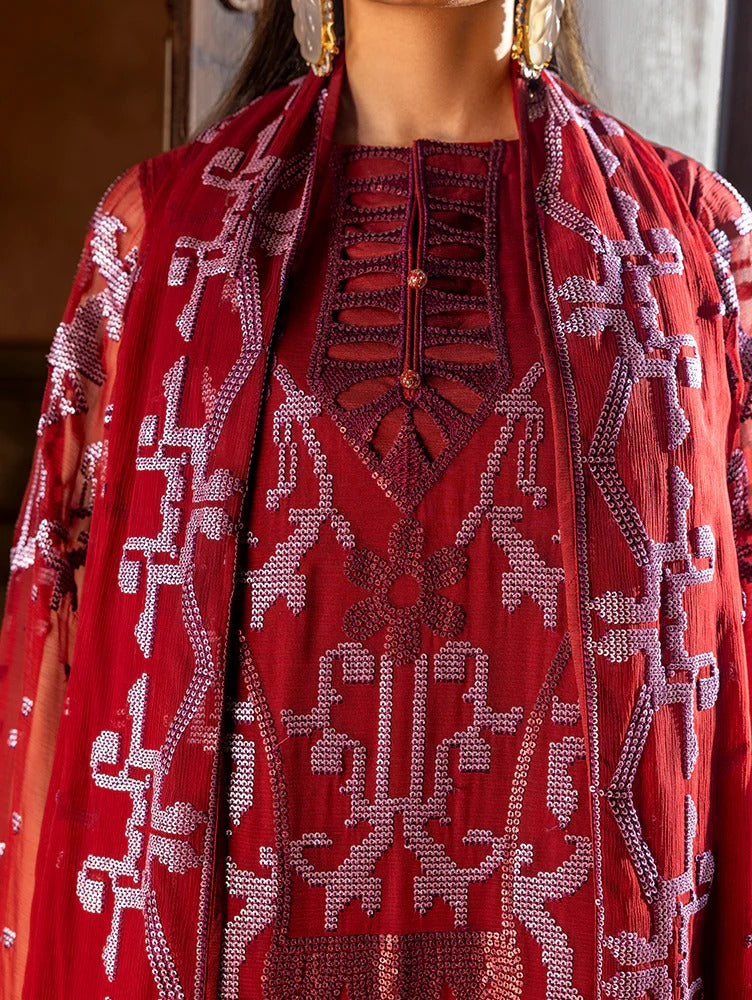 Zebtan Aura Vol-02 Embroidered Chiffon Unstitched 3pcs