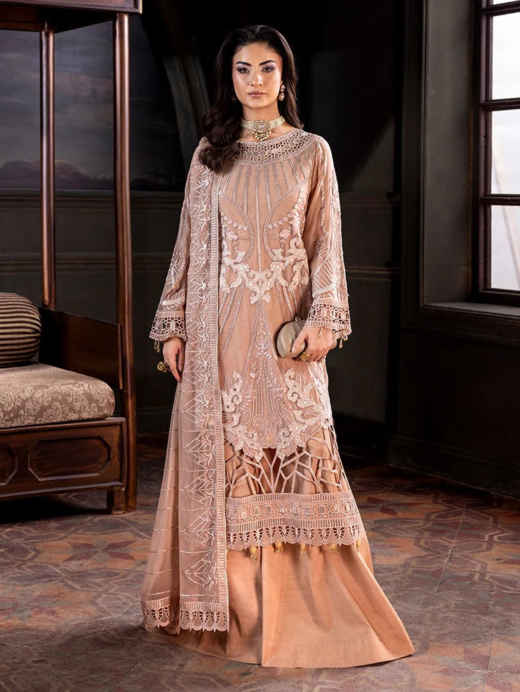 Zebtan Aura Vol-02 Embroidered Chiffon Unstitched 3pcs