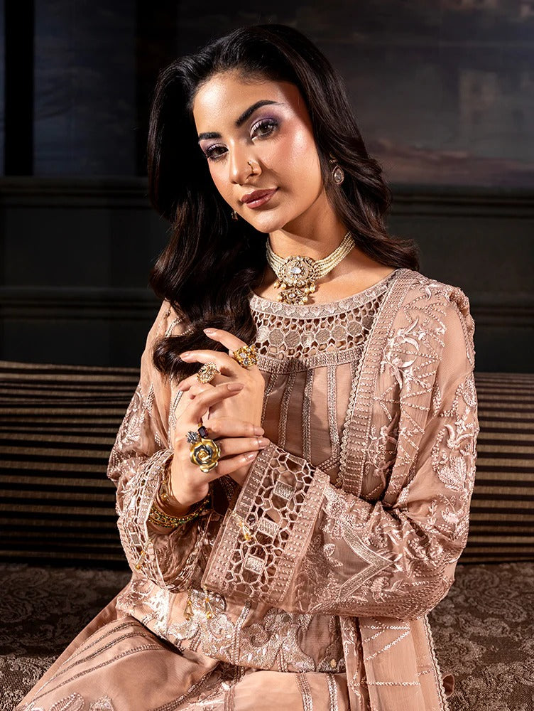 Zebtan Aura Vol-02 Embroidered Chiffon Unstitched 3pcs