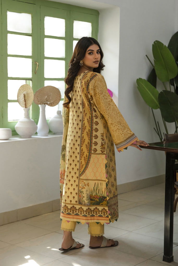 Aabyaan Afsaneh Unstitched Luxury Lawn 3pcs - Jotey
