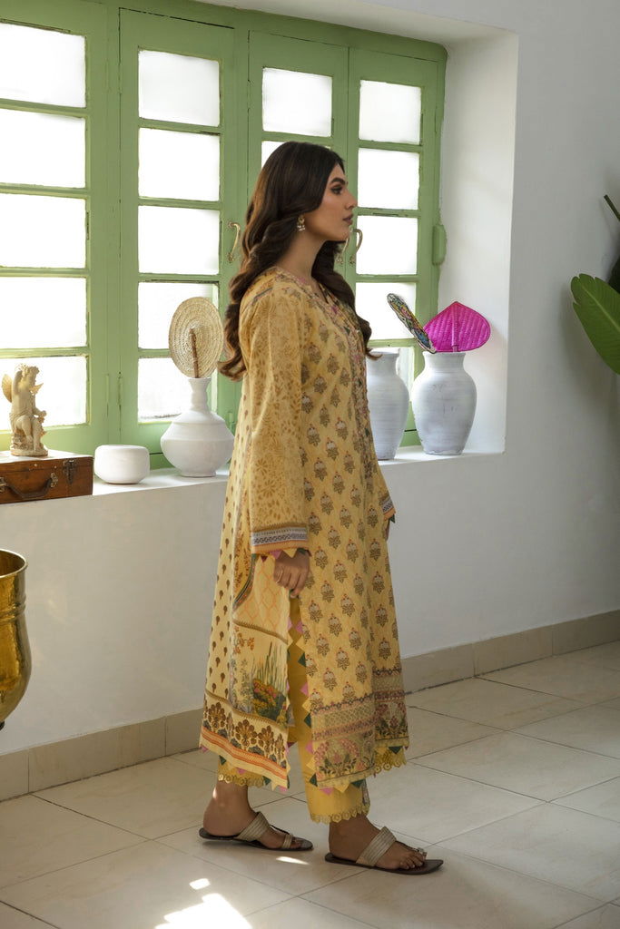 Aabyaan Afsaneh Unstitched Luxury Lawn 3pcs - Jotey