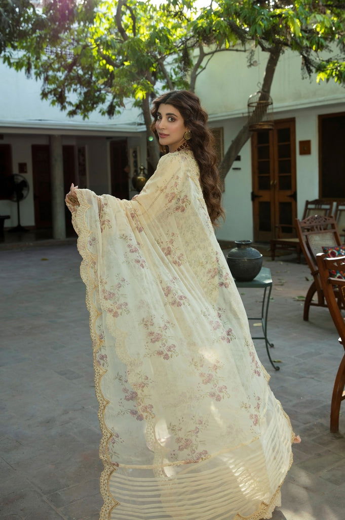 Aabyaan Luxury Lawn 3Pcs - Jotey