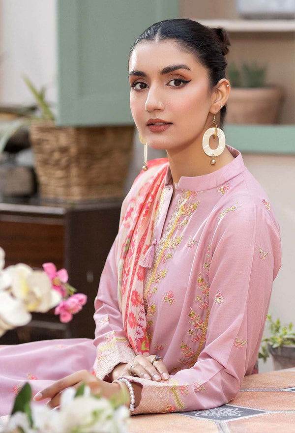 Adans Libas By Zia Embroidered Lawn 3pcs - Jotey